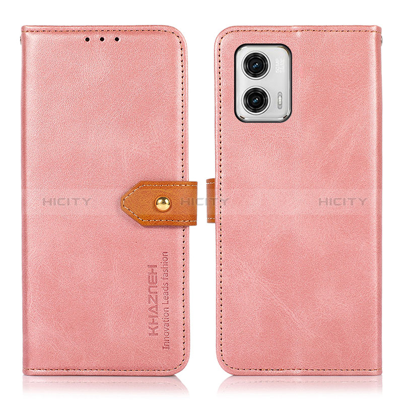 Handytasche Stand Schutzhülle Flip Leder Hülle N07P für Motorola Moto G73 5G groß