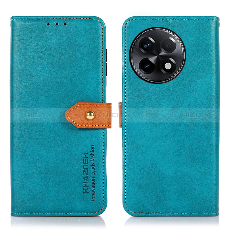 Handytasche Stand Schutzhülle Flip Leder Hülle N07P für OnePlus 11R 5G Cyan