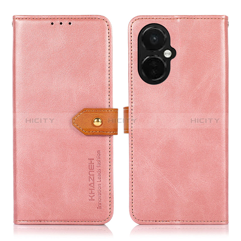 Handytasche Stand Schutzhülle Flip Leder Hülle N07P für Oppo K11x 5G Rosa Plus