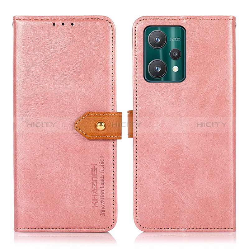 Handytasche Stand Schutzhülle Flip Leder Hülle N07P für Realme 9 Pro 5G Rosa