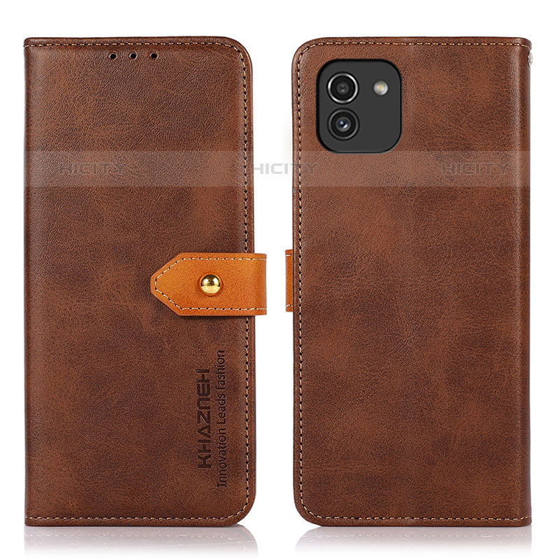 Handytasche Stand Schutzhülle Flip Leder Hülle N07P für Samsung Galaxy A03