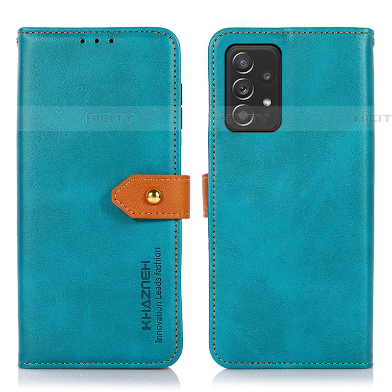 Handytasche Stand Schutzhülle Flip Leder Hülle N07P für Samsung Galaxy A52 4G groß