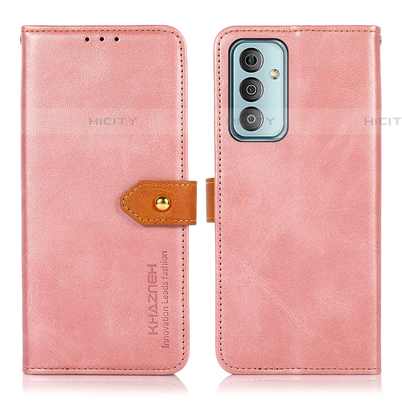 Handytasche Stand Schutzhülle Flip Leder Hülle N07P für Samsung Galaxy M13 4G Rosa