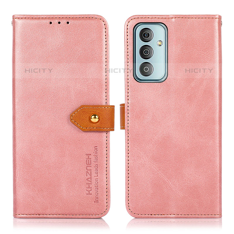 Handytasche Stand Schutzhülle Flip Leder Hülle N07P für Samsung Galaxy M23 5G Rosa