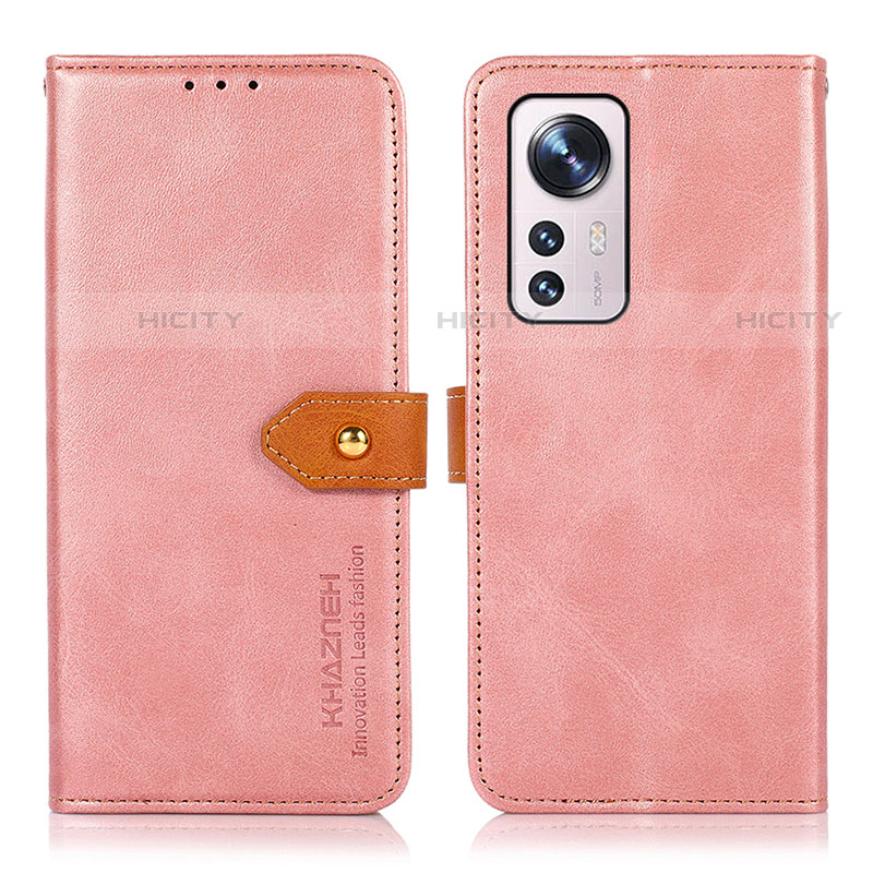 Handytasche Stand Schutzhülle Flip Leder Hülle N07P für Xiaomi Mi 12 Lite 5G Rosa Plus