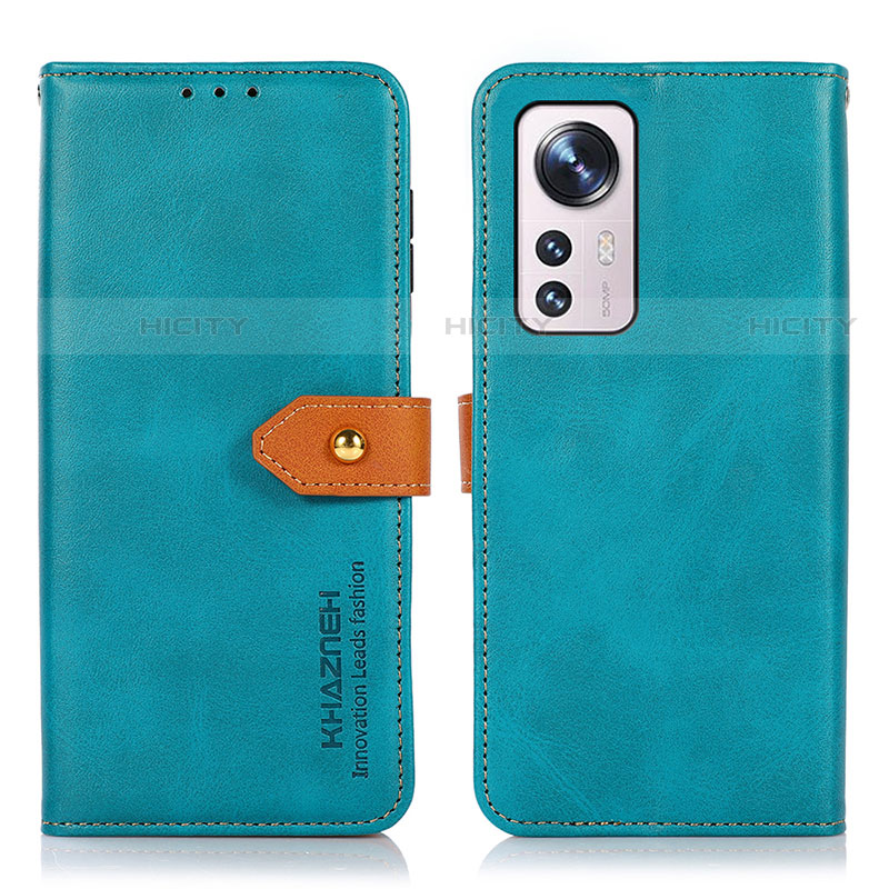 Handytasche Stand Schutzhülle Flip Leder Hülle N07P für Xiaomi Mi 12S Pro 5G Cyan Plus