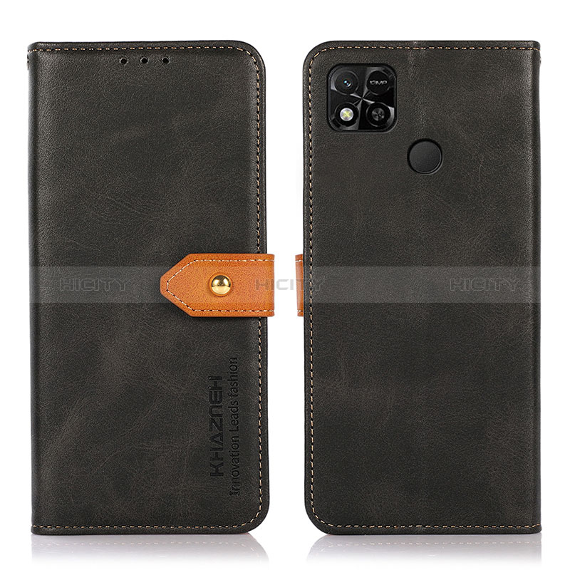 Handytasche Stand Schutzhülle Flip Leder Hülle N07P für Xiaomi POCO C31 Schwarz