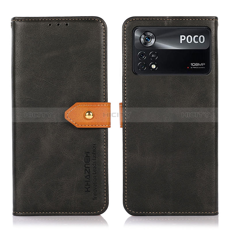Handytasche Stand Schutzhülle Flip Leder Hülle N07P für Xiaomi Poco X4 Pro 5G groß