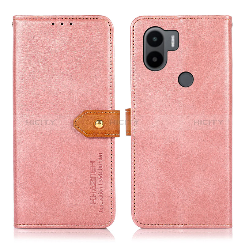 Handytasche Stand Schutzhülle Flip Leder Hülle N07P für Xiaomi Redmi A1 Plus Rosa Plus