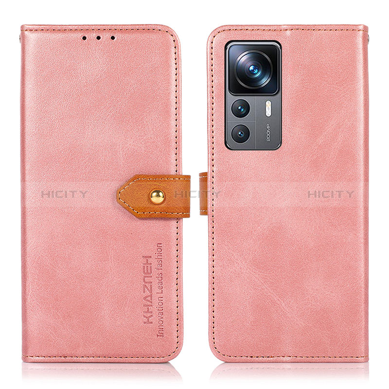 Handytasche Stand Schutzhülle Flip Leder Hülle N07P für Xiaomi Redmi K50 Ultra 5G Rosa