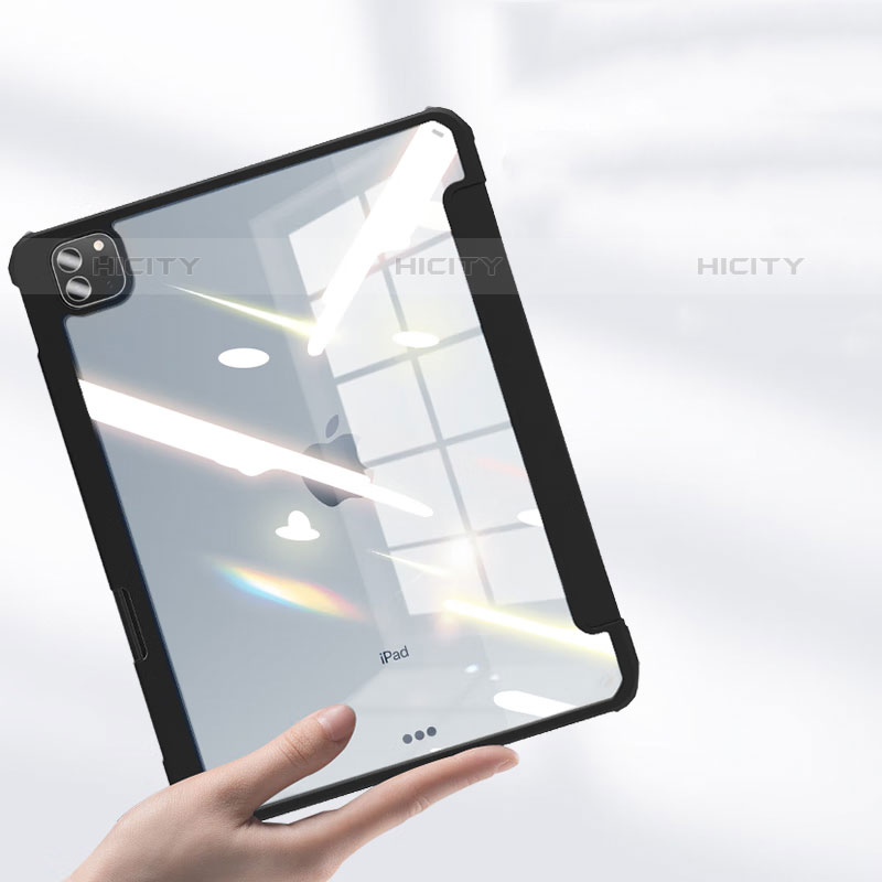 Handytasche Stand Schutzhülle Flip Leder Hülle P01 für Apple iPad Pro 11 (2020) Schwarz