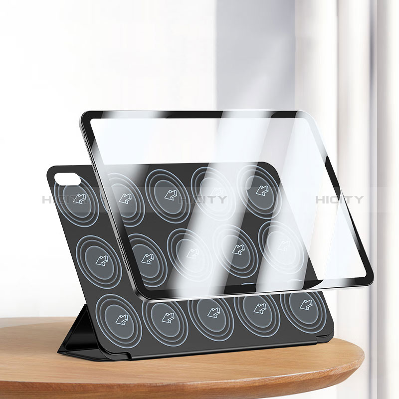 Handytasche Stand Schutzhülle Flip Leder Hülle P02 für Apple iPad 10.9 (2022) Schwarz