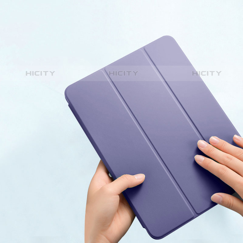 Handytasche Stand Schutzhülle Flip Leder Hülle P02 für Apple iPad Pro 11 (2020) Lavendel Grau