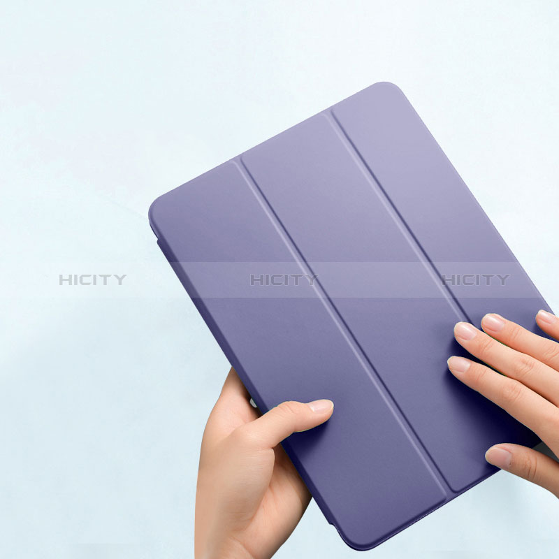 Handytasche Stand Schutzhülle Flip Leder Hülle P02 für Apple iPad Pro 11 (2022) Lavendel Grau