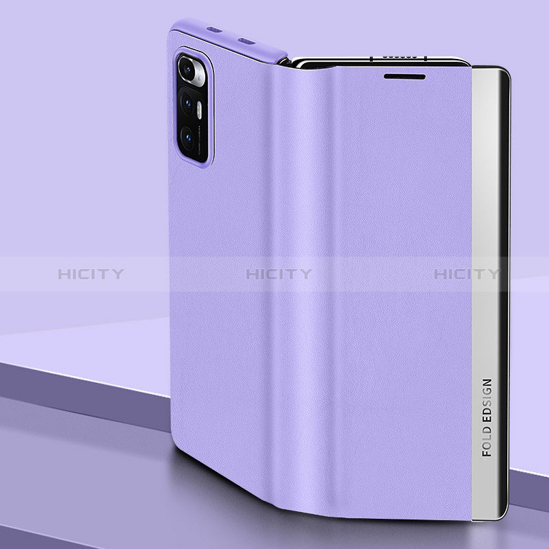 Handytasche Stand Schutzhülle Flip Leder Hülle Q01H für Xiaomi Mix Fold 5G Violett