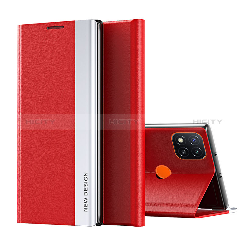 Handytasche Stand Schutzhülle Flip Leder Hülle Q01H für Xiaomi POCO C3 Rot