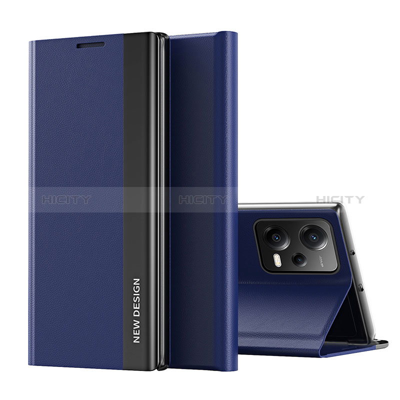 Handytasche Stand Schutzhülle Flip Leder Hülle Q01H für Xiaomi Poco X5 5G Blau