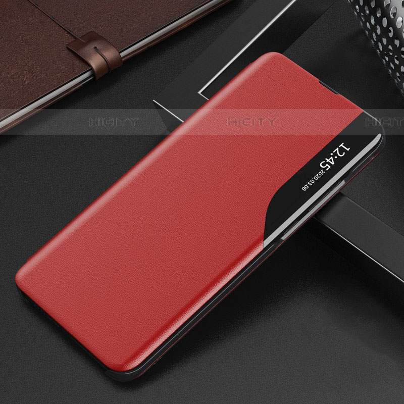 Handytasche Stand Schutzhülle Flip Leder Hülle Q02H für Samsung Galaxy A73 5G Rot