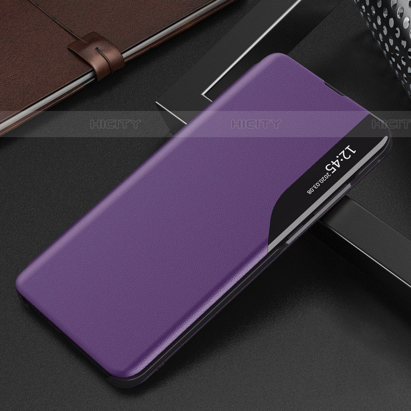 Handytasche Stand Schutzhülle Flip Leder Hülle Q02H für Samsung Galaxy A73 5G Violett