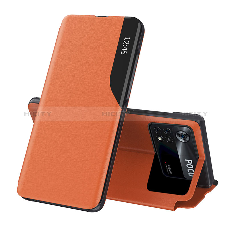 Handytasche Stand Schutzhülle Flip Leder Hülle Q02H für Xiaomi Poco X4 Pro 5G groß