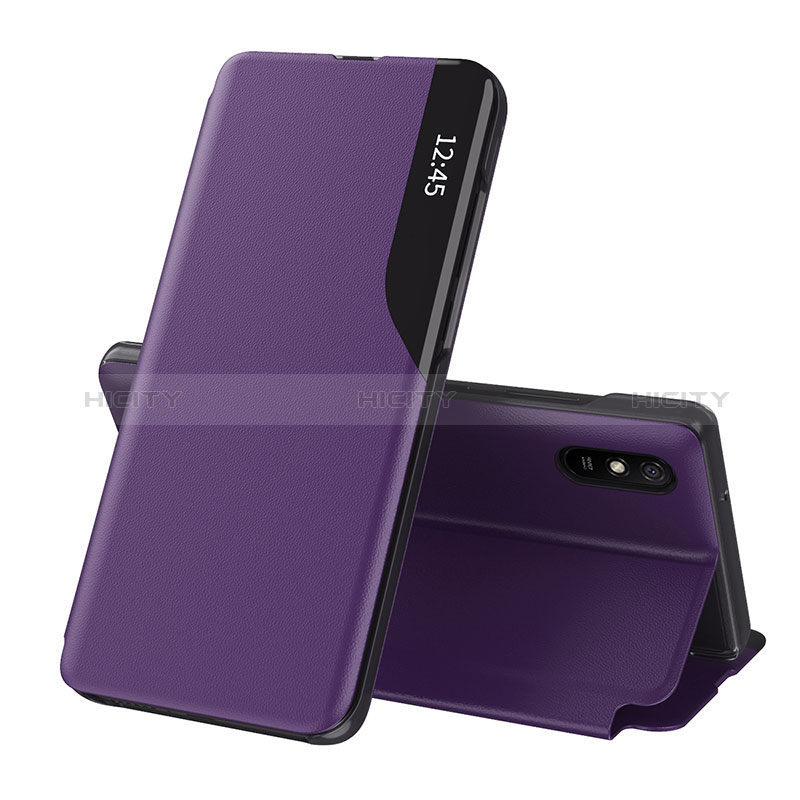 Handytasche Stand Schutzhülle Flip Leder Hülle Q02H für Xiaomi Redmi 9i Violett