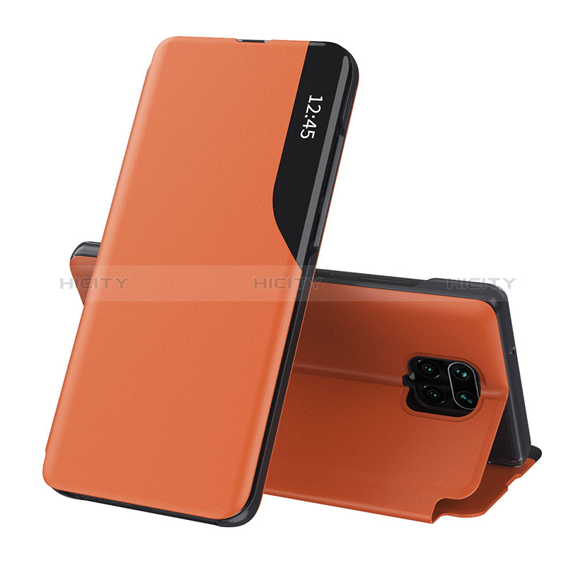 Handytasche Stand Schutzhülle Flip Leder Hülle Q02H für Xiaomi Redmi Note 9S Orange
