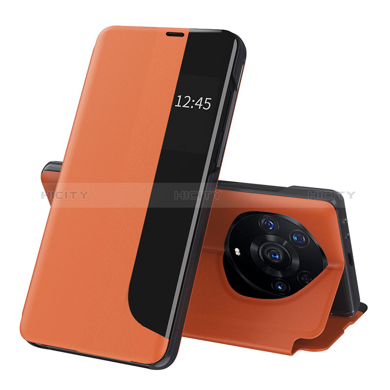 Handytasche Stand Schutzhülle Flip Leder Hülle QH1 für Huawei Honor Magic3 Pro+ Plus 5G Orange