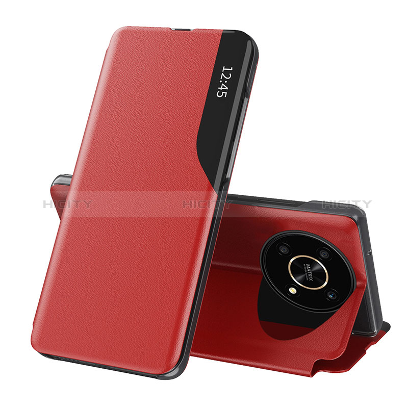 Handytasche Stand Schutzhülle Flip Leder Hülle QH1 für Huawei Honor Magic4 Lite 5G Rot