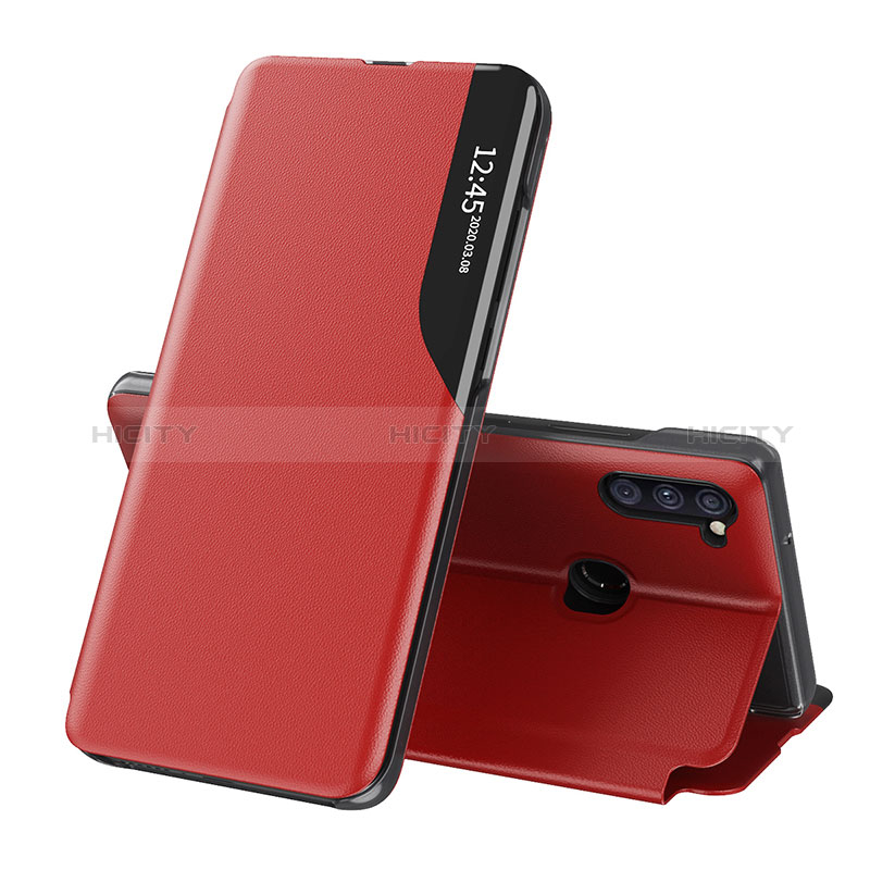 Handytasche Stand Schutzhülle Flip Leder Hülle QH1 für Samsung Galaxy A11