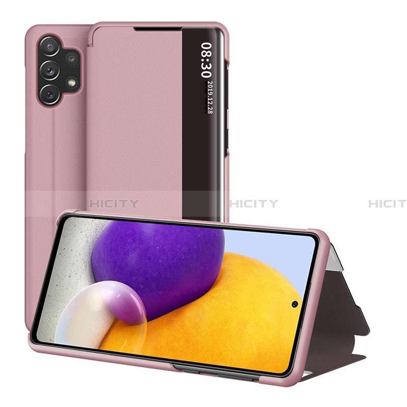 Handytasche Stand Schutzhülle Flip Leder Hülle QH1 für Samsung Galaxy A32 4G groß