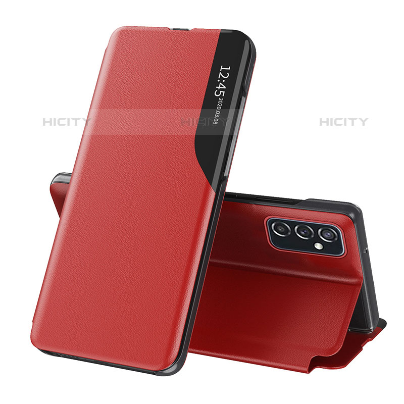 Handytasche Stand Schutzhülle Flip Leder Hülle QH1 für Samsung Galaxy M23 5G Rot