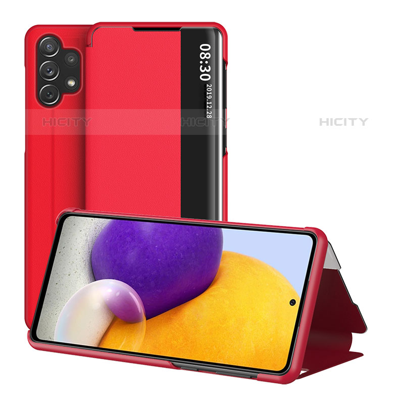 Handytasche Stand Schutzhülle Flip Leder Hülle QH1 für Samsung Galaxy M32 5G groß