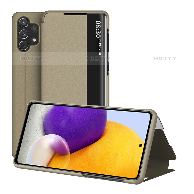 Handytasche Stand Schutzhülle Flip Leder Hülle QH1 für Samsung Galaxy M32 5G groß