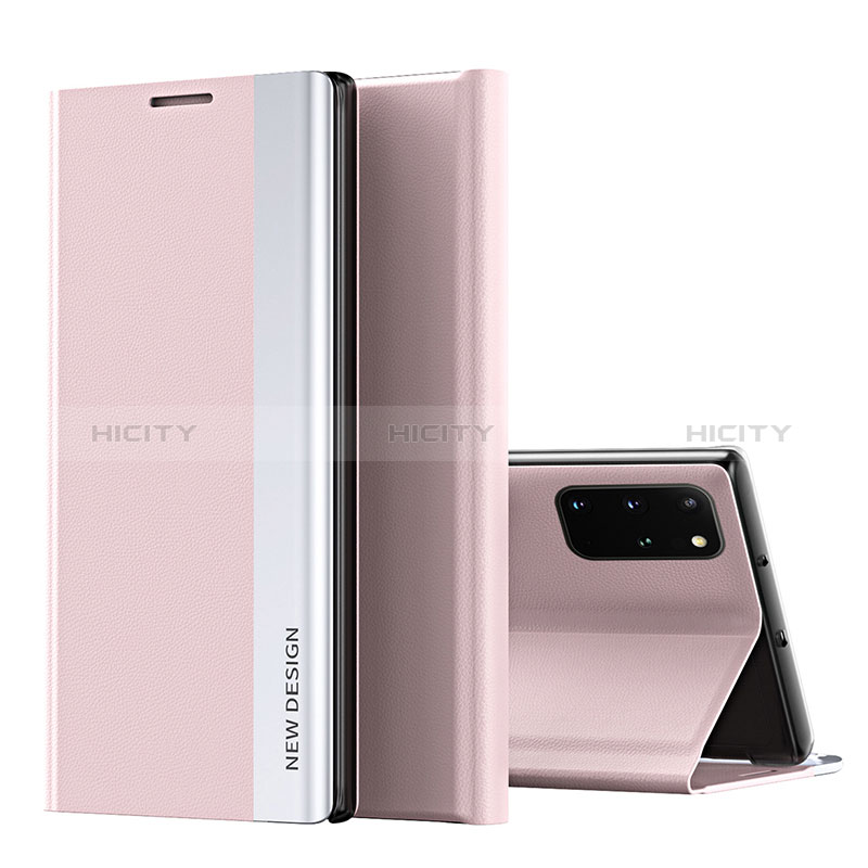 Handytasche Stand Schutzhülle Flip Leder Hülle QH1 für Samsung Galaxy S20 Plus 5G Rosa Plus