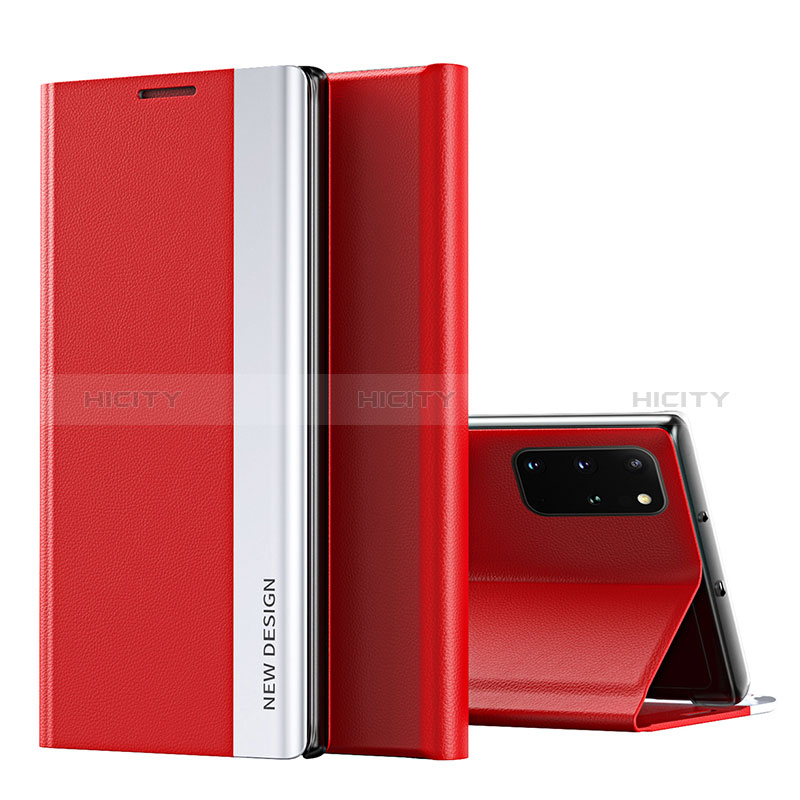 Handytasche Stand Schutzhülle Flip Leder Hülle QH1 für Samsung Galaxy S20 Plus 5G Rot