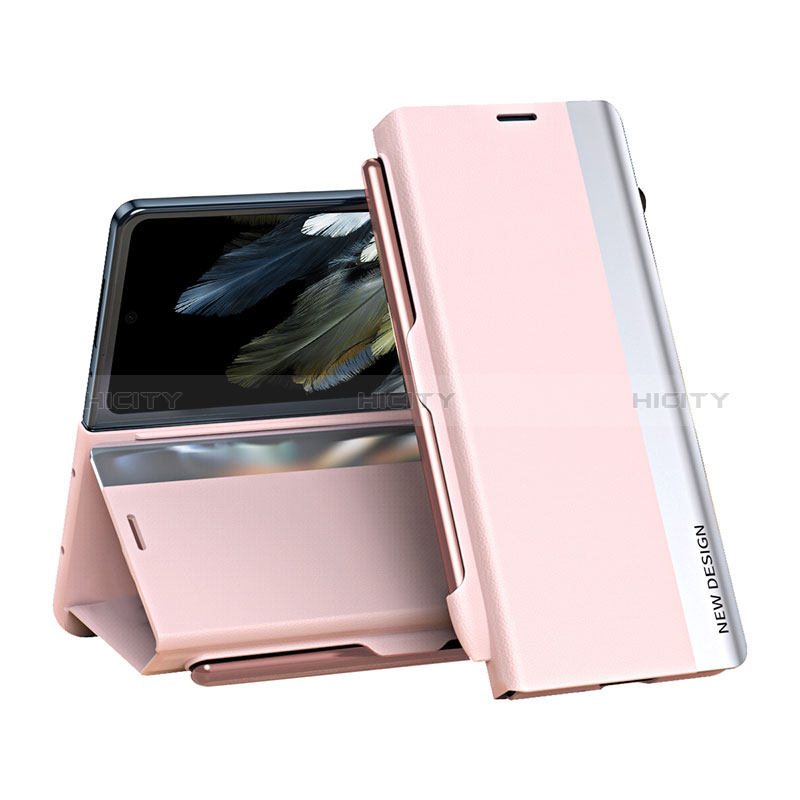 Handytasche Stand Schutzhülle Flip Leder Hülle QH2 für Oppo Find N3 5G