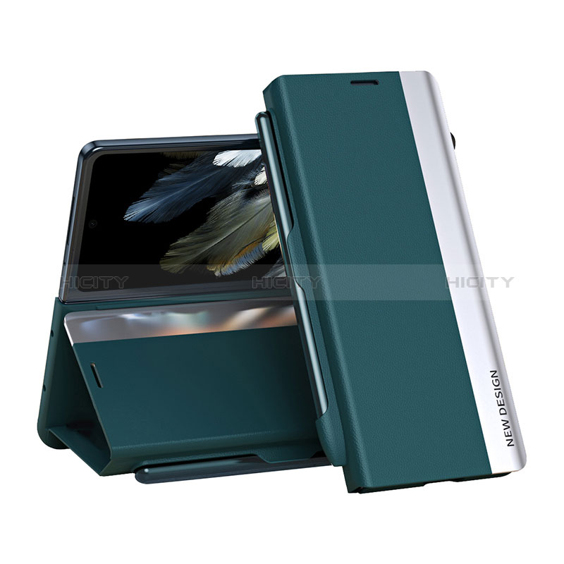 Handytasche Stand Schutzhülle Flip Leder Hülle QH2 für Oppo Find N3 5G