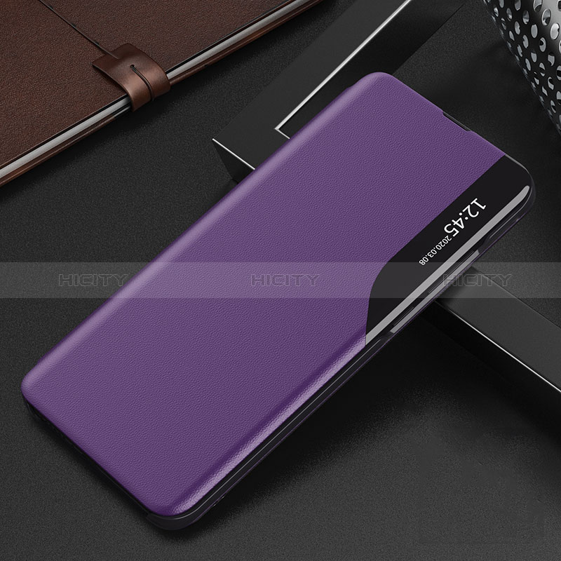 Handytasche Stand Schutzhülle Flip Leder Hülle QH2 für Samsung Galaxy A21s Violett