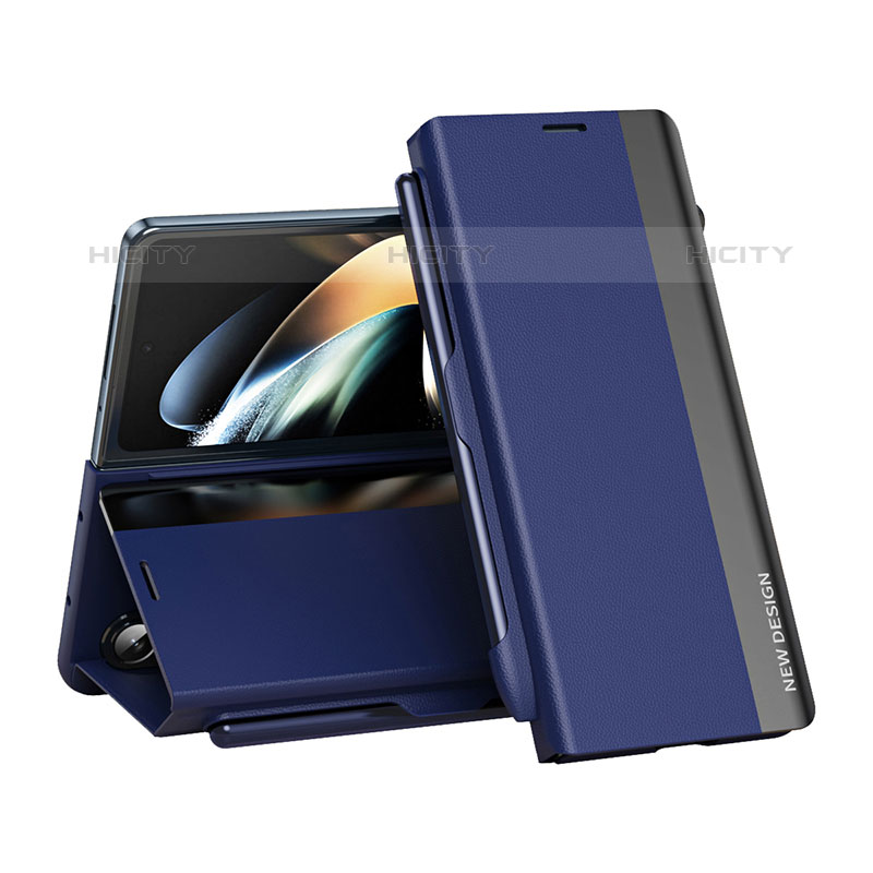 Handytasche Stand Schutzhülle Flip Leder Hülle QH2 für Samsung Galaxy Z Fold5 5G