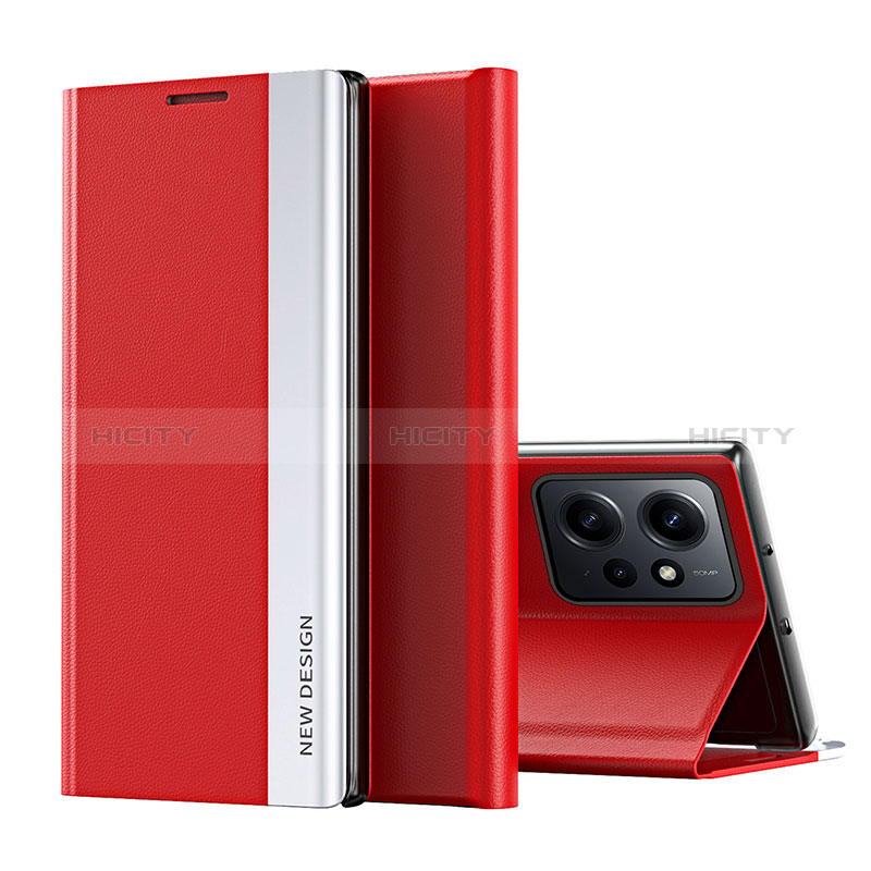 Handytasche Stand Schutzhülle Flip Leder Hülle QH2 für Xiaomi Redmi Note 12 4G Rot