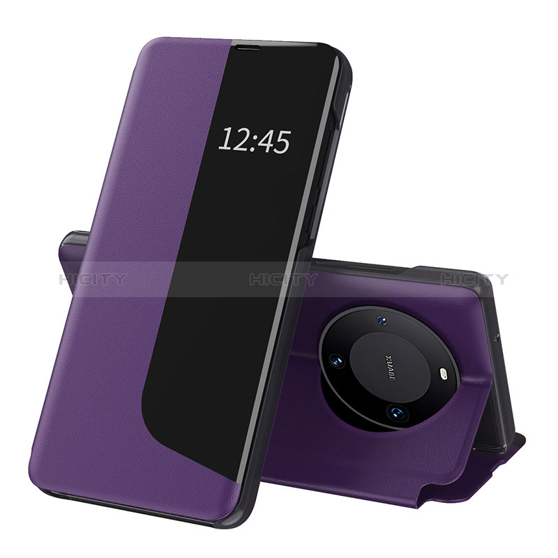 Handytasche Stand Schutzhülle Flip Leder Hülle QH3 für Huawei Mate 60 Pro+ Plus Violett