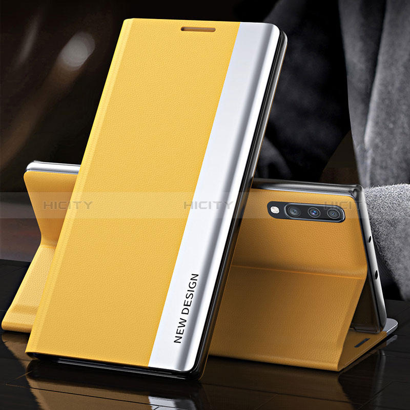 Handytasche Stand Schutzhülle Flip Leder Hülle QH3 für Samsung Galaxy A70 groß