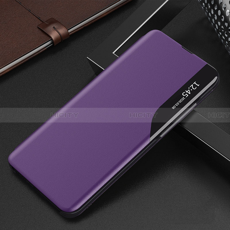 Handytasche Stand Schutzhülle Flip Leder Hülle QH3 für Samsung Galaxy F02S SM-E025F Violett Plus