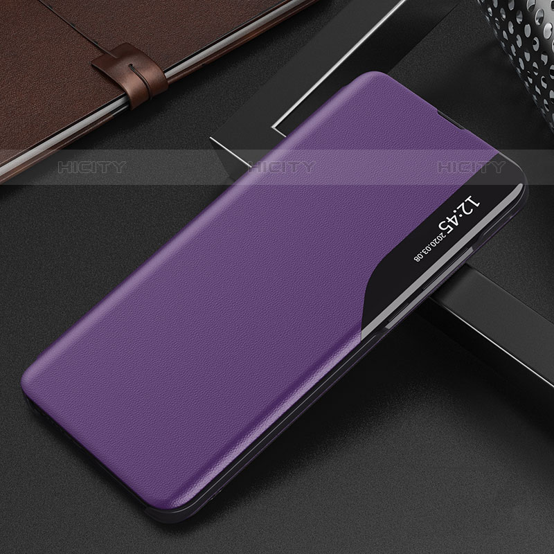 Handytasche Stand Schutzhülle Flip Leder Hülle QH3 für Samsung Galaxy M23 5G Violett Plus