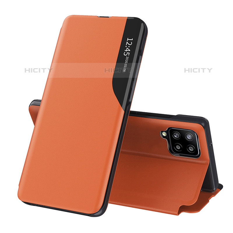 Handytasche Stand Schutzhülle Flip Leder Hülle QH3 für Samsung Galaxy M33 5G Orange