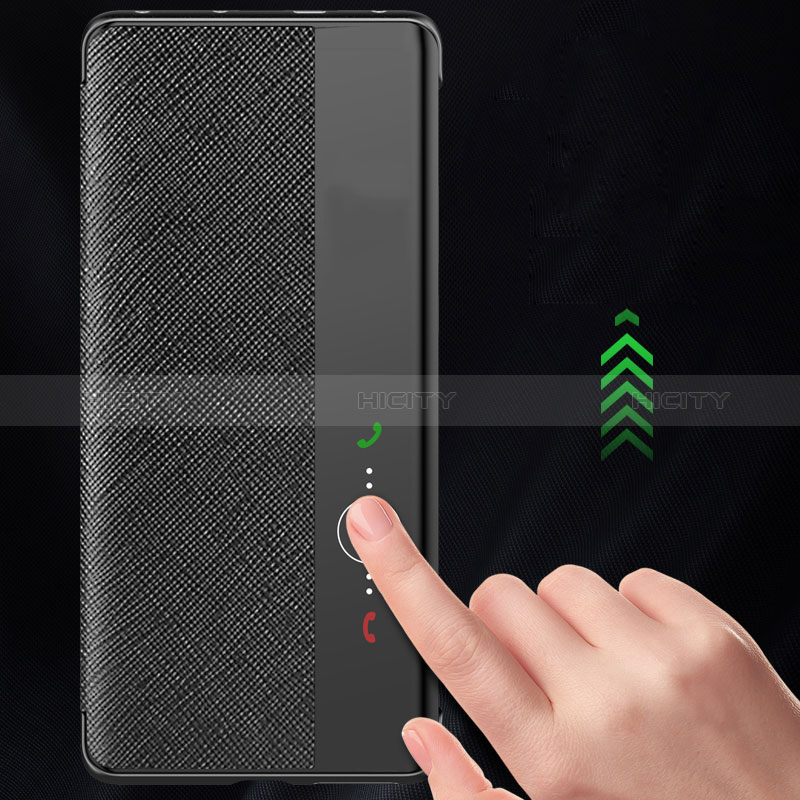 Handytasche Stand Schutzhülle Flip Leder Hülle QK2 für Huawei P50 Pro groß