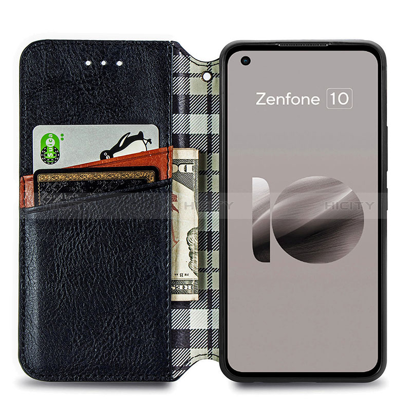 Handytasche Stand Schutzhülle Flip Leder Hülle S01D für Asus ZenFone 10 groß