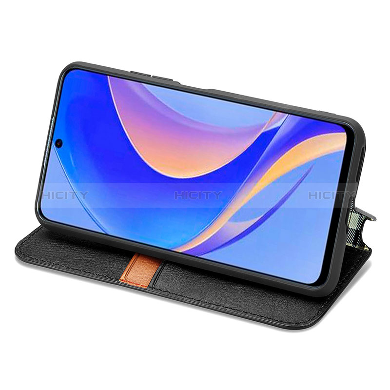 Handytasche Stand Schutzhülle Flip Leder Hülle S01D für Huawei Enjoy 50 Pro groß