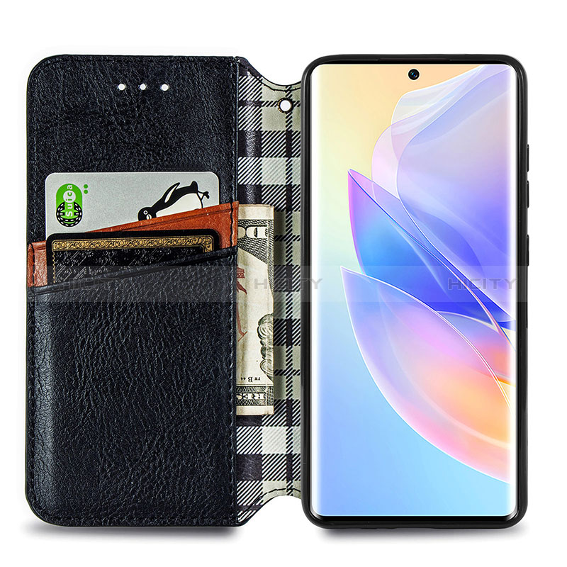 Handytasche Stand Schutzhülle Flip Leder Hülle S01D für Huawei Honor 60 SE 5G groß