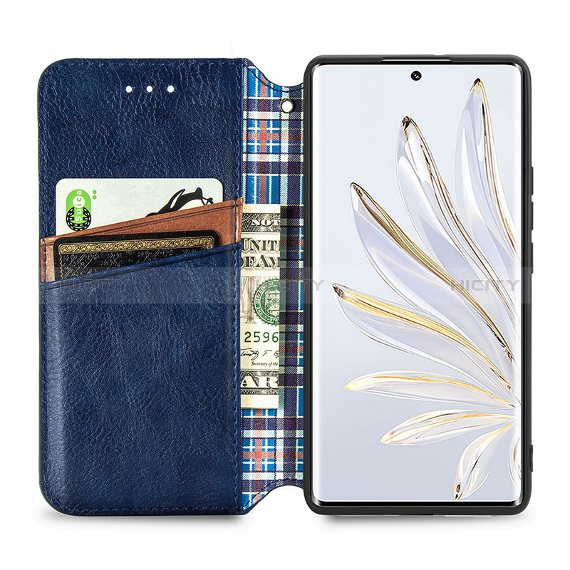 Handytasche Stand Schutzhülle Flip Leder Hülle S01D für Huawei Honor 70 5G